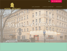 Tablet Screenshot of hotelmozart-vienna.at
